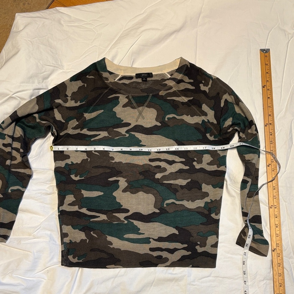 J. Crew Camouflage Knit Sweater